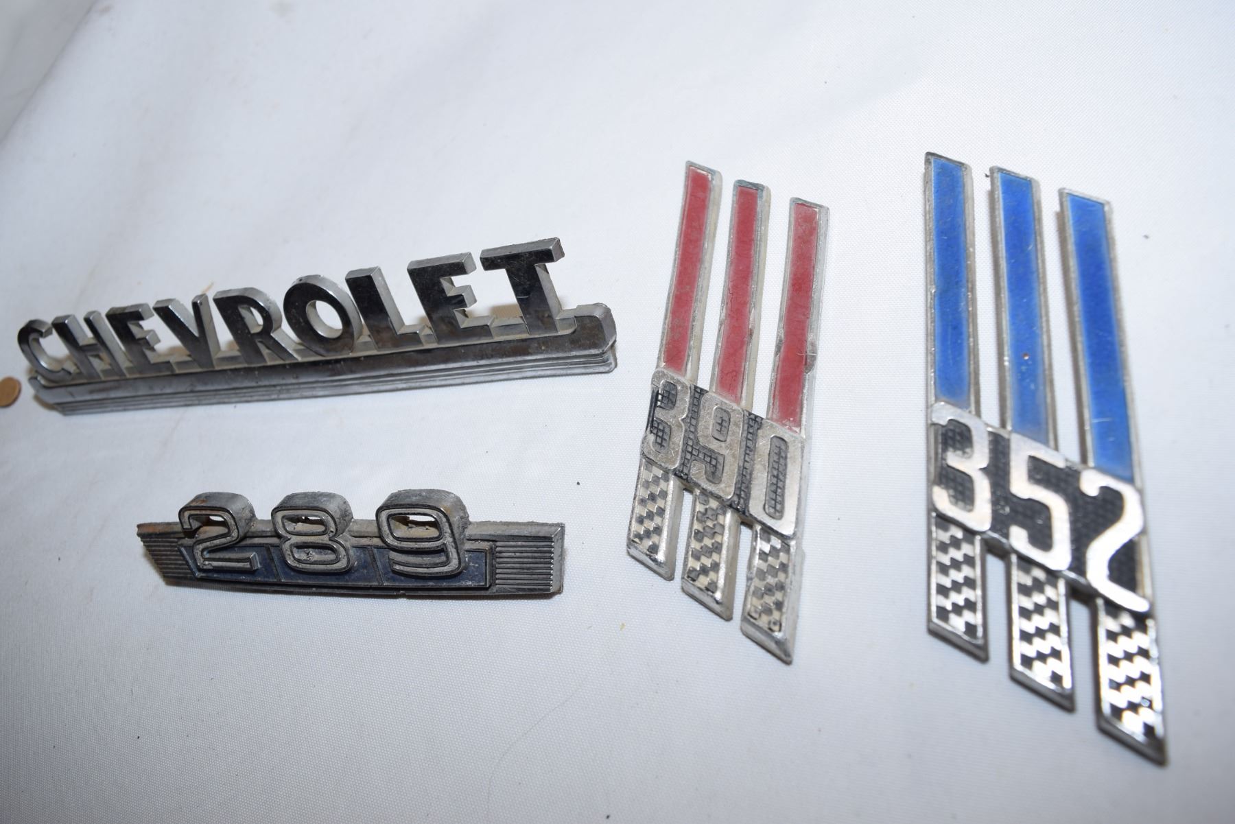 Vintage Script Car Emblems