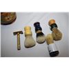 Image 3 : Antique Shaving Brushes and Safety Razor Lot