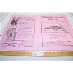 Massey Harris Radio Reprint ADs