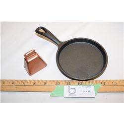 Bell and Cast Iron Frying Pan