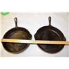 Image 1 : 2X THE MONEY - Cast Iron Frying Pans (Find Lay)