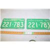 Image 1 : 1969 Pair of Saskatchewan License Plates