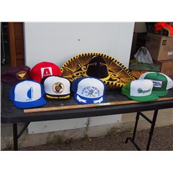 Vintage Trucker Hats and Sombrero