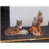 Image 1 : Owl Statue (Been Repaired) and Coyote Figurine