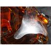 Image 5 : Vintage Amber Signed Chalet Glass Art Bowl Canada