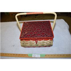 Sewing Basket and Contents