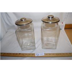 2 Candy Jars and Lids
