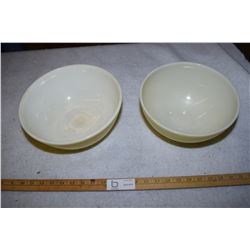 2 Yellow Bowls - 1 Pyrex, 1 Belvedere