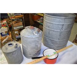 Galvanized and Enamel Lot