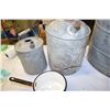Image 3 : Galvanized and Enamel Lot