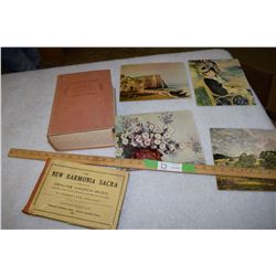 1915 "Church Music" by Joseph Funk and Sons, Set of 4 Lithograph Prints on Hardboard and more