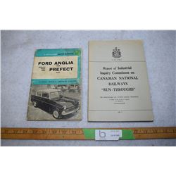 199 Ford Anglia/Perfect Owners Manual, Report of Industrial Inquiry Commission on Canadian National