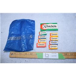 8 Small and 1 Regular Nos Chicklets Flavor Gum with Original Sear Bag 1960s