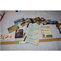 1971 Disney Postcards and Tickets and Travelers Digest/Western Canada 1952