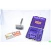 Image 2 : Antique "Gemi" Safety Razor in Case Travel Model with Blades Pat 1912