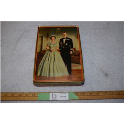 1947 Marriage of Queen and Prince Phillip Tin 7 by 10"