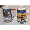 Image 2 : 2 Budweiser Steins 1989, 2002