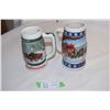 Image 1 : 2 Budweiser Steins 1995