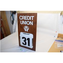 Credit Union Calendar