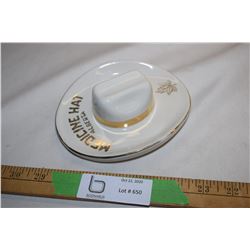 Hycraft Men Hat Pottery Ashtray