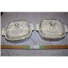 Image 1 : Corning Ware Casserole Dishes (1 Lid Chipped)