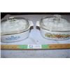 Image 2 : Corning Ware Casserole Dishes (1 Lid Chipped)
