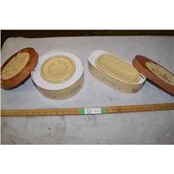 Cheese Pottery Bakers in Original Boxes