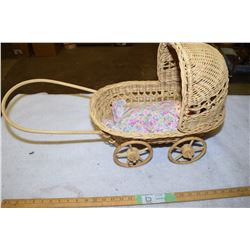 Wicker Doll Carriage