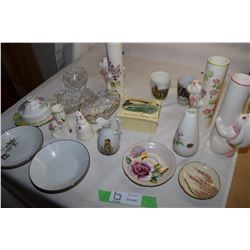 Glass and Pottery Lot