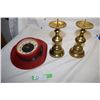 Image 1 : Clock and Candle Sticks
