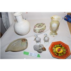 Glass and Alabaster Lot
