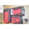 Image 1 : 3 Red Luggage Set