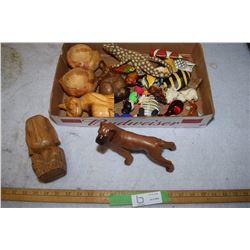 Boxer Figurine and Woodenware