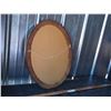 Image 3 : Oval Mirror in Wooden Frame 17 by 23"