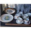 Image 3 : Misc Cups and Saucers, Clear Glasses, Misc Decorative Platters