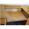 Image 6 : Antique Wooden Teachers Desk 54 by 30.5 by 30" T