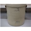 Image 3 : Medalta 5 Gal Stoneware Crock with Lid (Lid has Chip)
