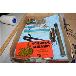 Woolworth Hanger, Compass Set, and Boy Scout Knife