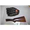 Image 1 : Rifle Stock and Easton Glove