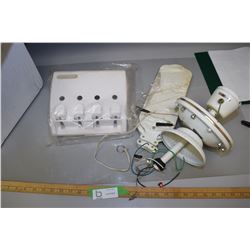 Fan, Soap and Shampoo Dispenser