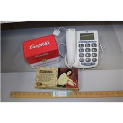 Electric Scissor, Telephone and Recipe Cards