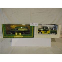 2 N.I.B Chevrolet 1950s John Deere Delivery Trucks