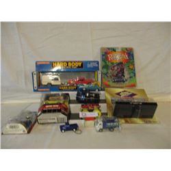 9 Assorted Miniature Automotive Models