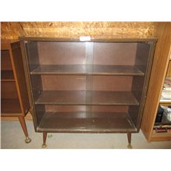 Display Case with Sliding Glass Doors and Legs 12" D by 36" W by 36.5" T