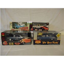 4 N.I.B Chevrolet Assorted Hot Rod Models 1/24 Scale