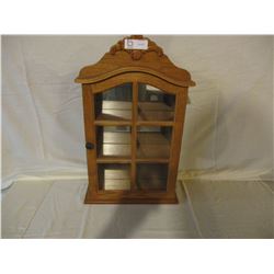 Wooden Table Top Display Case 15" W by 25" T