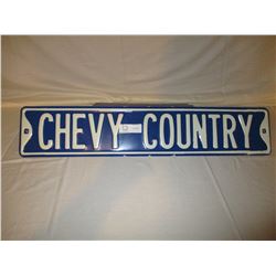 Chevy Country Sign 6" by 30"