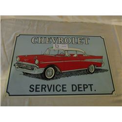 2 Chevrolet 1950s Car Tin Signs 11" by 17"