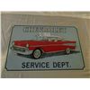 Image 1 : 2 Chevrolet 1950s Car Tin Signs 11" by 17"