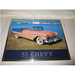 2 Chevrolet 1955 Car Pictures Framed